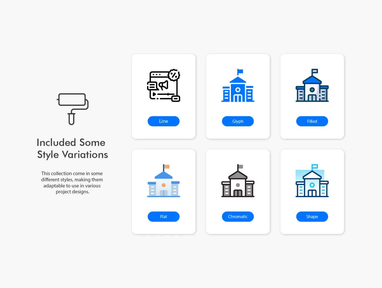 School Day Icons 180款学校教育图标-3D/图标、UI/UX-到位啦UI