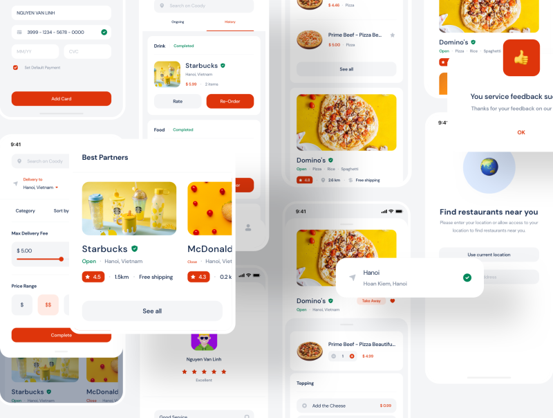 Coody Food iOS UI Kit 食品外卖iOS UI套件-UI/UX-到位啦UI