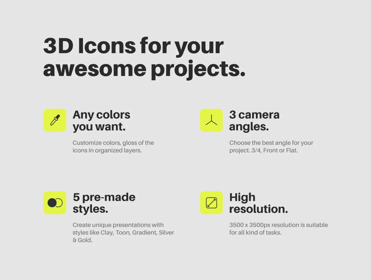 Multiangle 3D Icons Business 多角度商务3D图标合集-3D/图标-到位啦UI