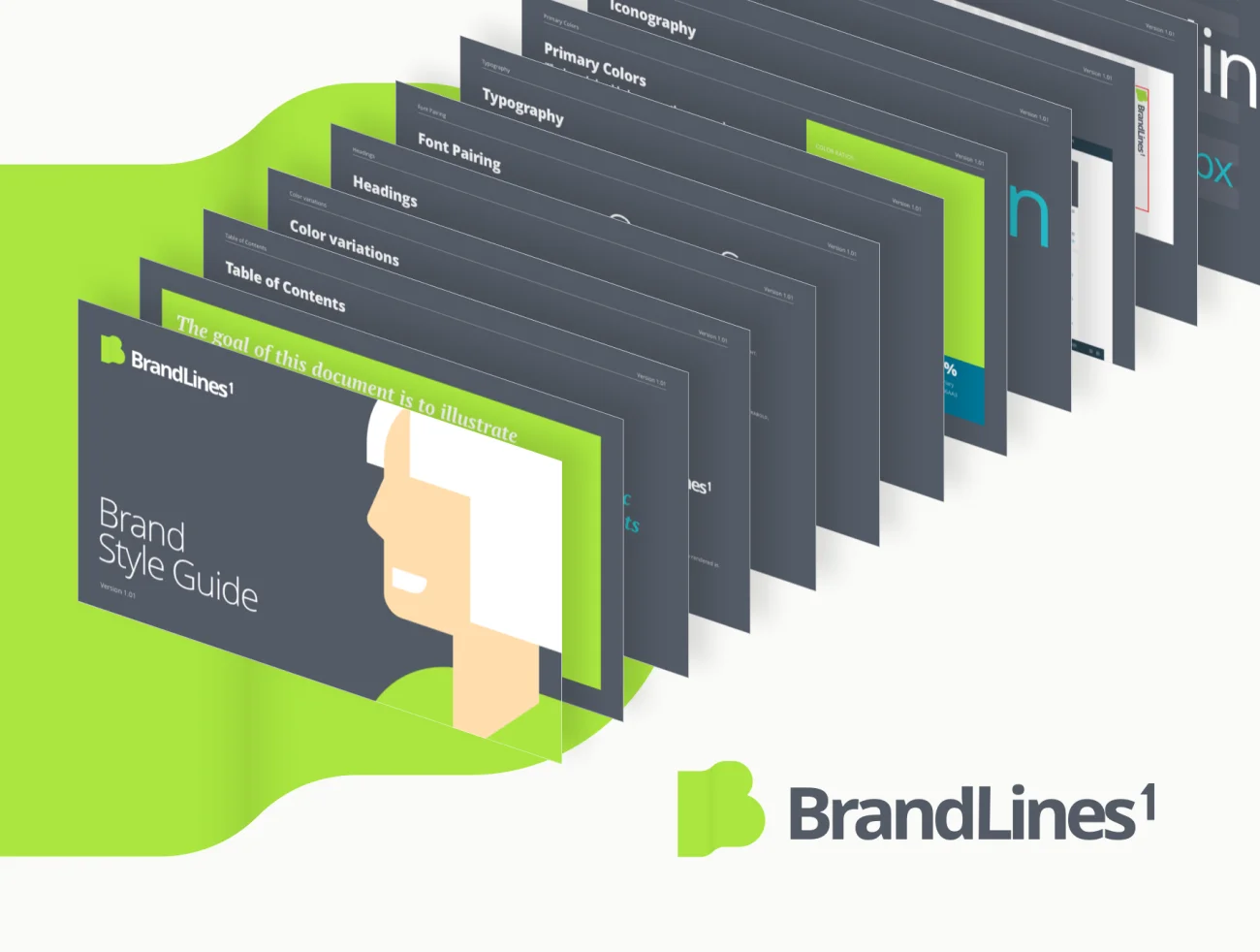 BrandLines 1 品牌设计基础样式模版合集帮助你加速品牌设计中无聊的部分-UI/UX-到位啦UI