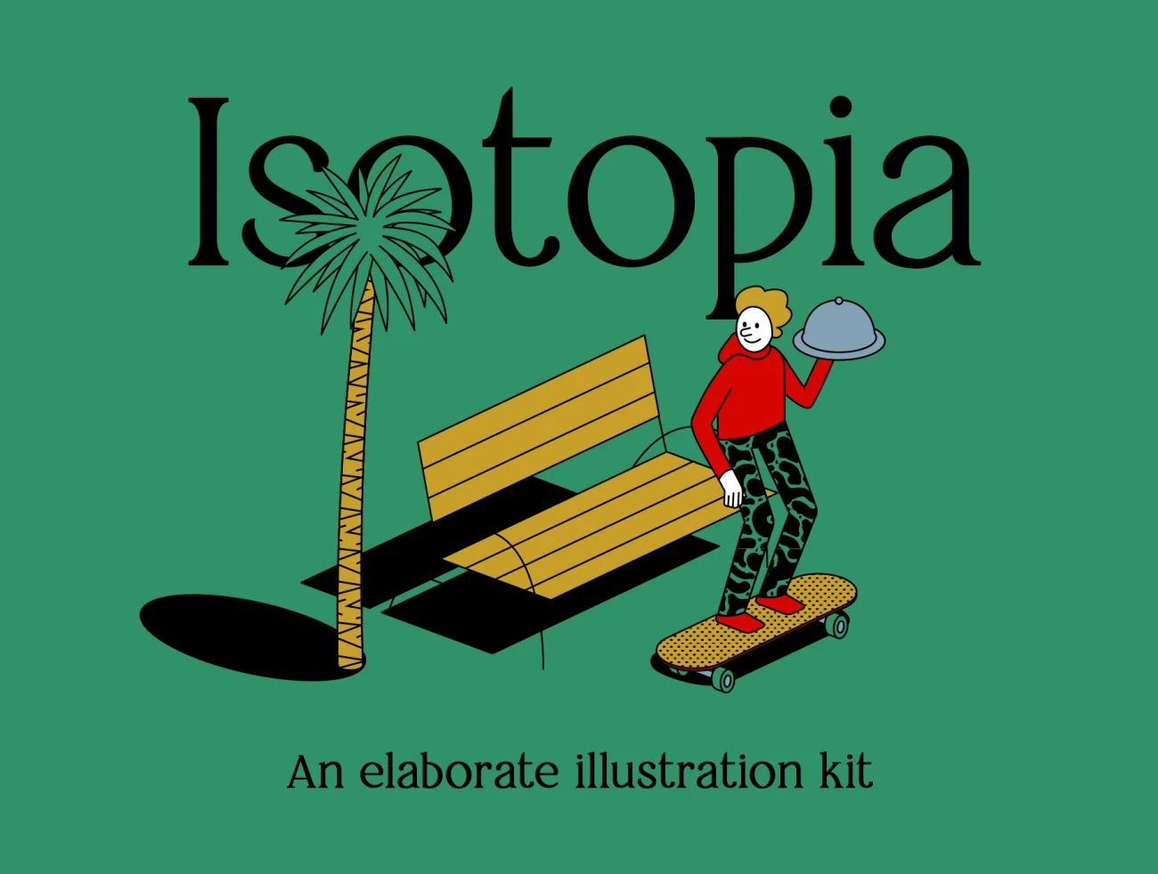 Isotopia 200个简单但疯狂的等距插画15个预置场景-插画-到位啦UI