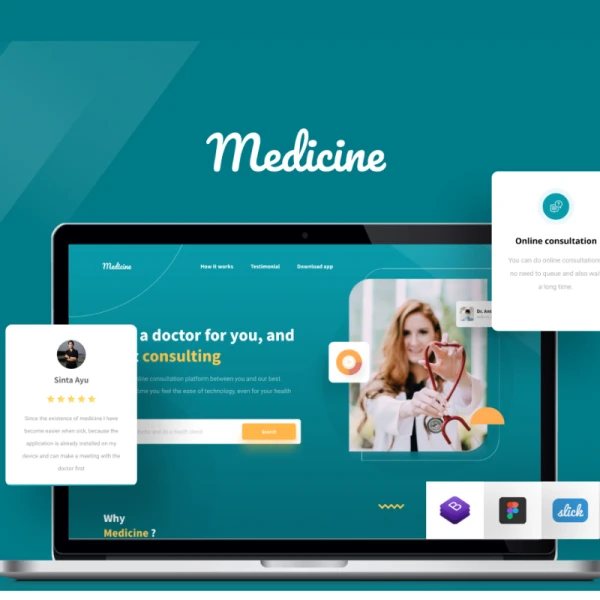 Medicine - Health Website Template 医学-健康网站模板