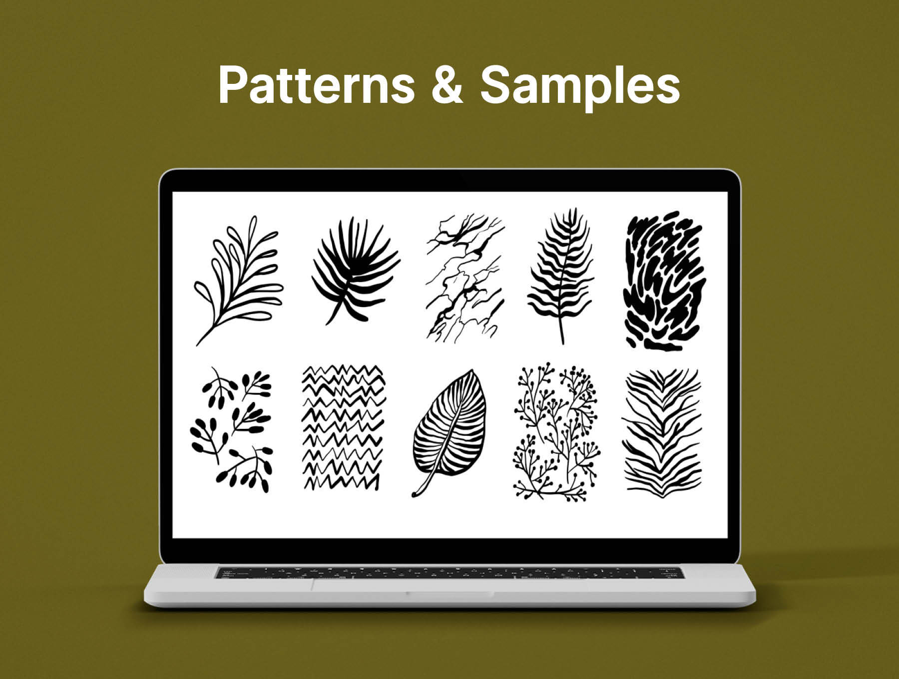 Nature Shapes Backgrounds & Patterns #2 自然形状背景和图案2-插画、背景素材-到位啦UI