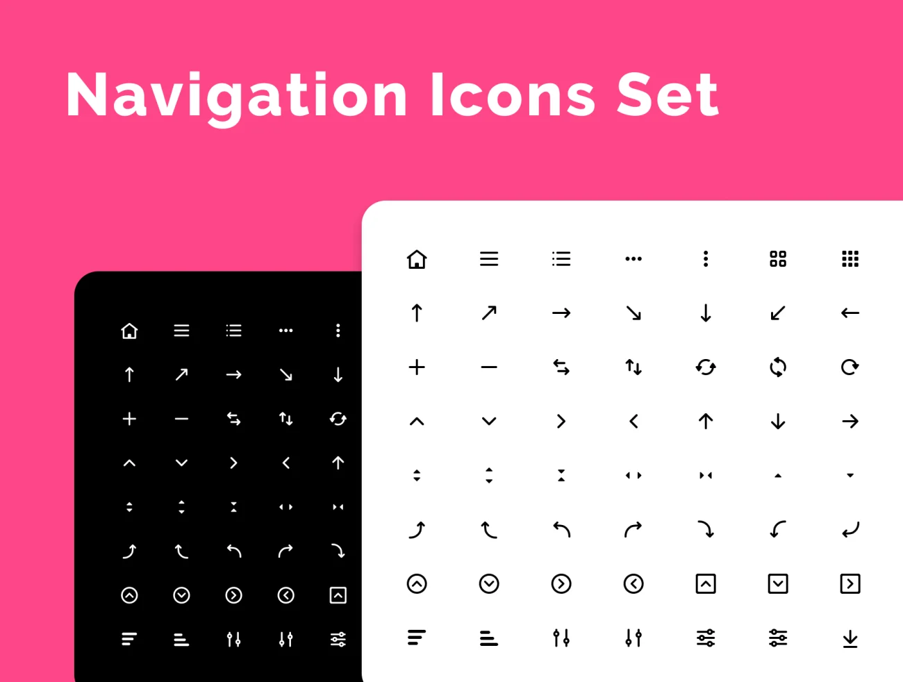 Navigation Icons Set 导航类图标合集-3D/图标-到位啦UI