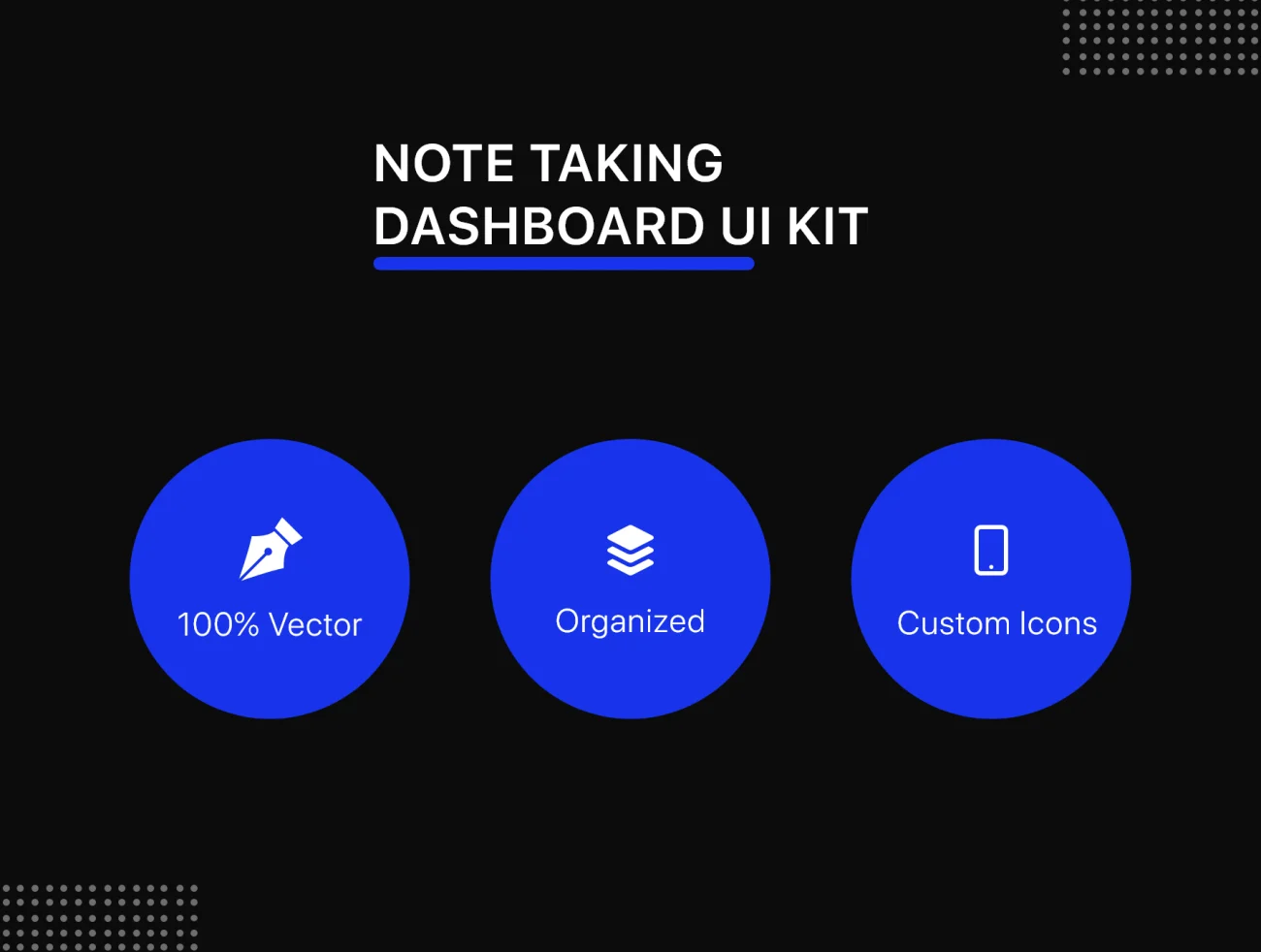 Notes do Notes Taking Dashboard UI Kit 笔记用户界面设计工具包-UI/UX、ui套件、列表、卡片式、图表、数据可视化-仪表板、表单-到位啦UI