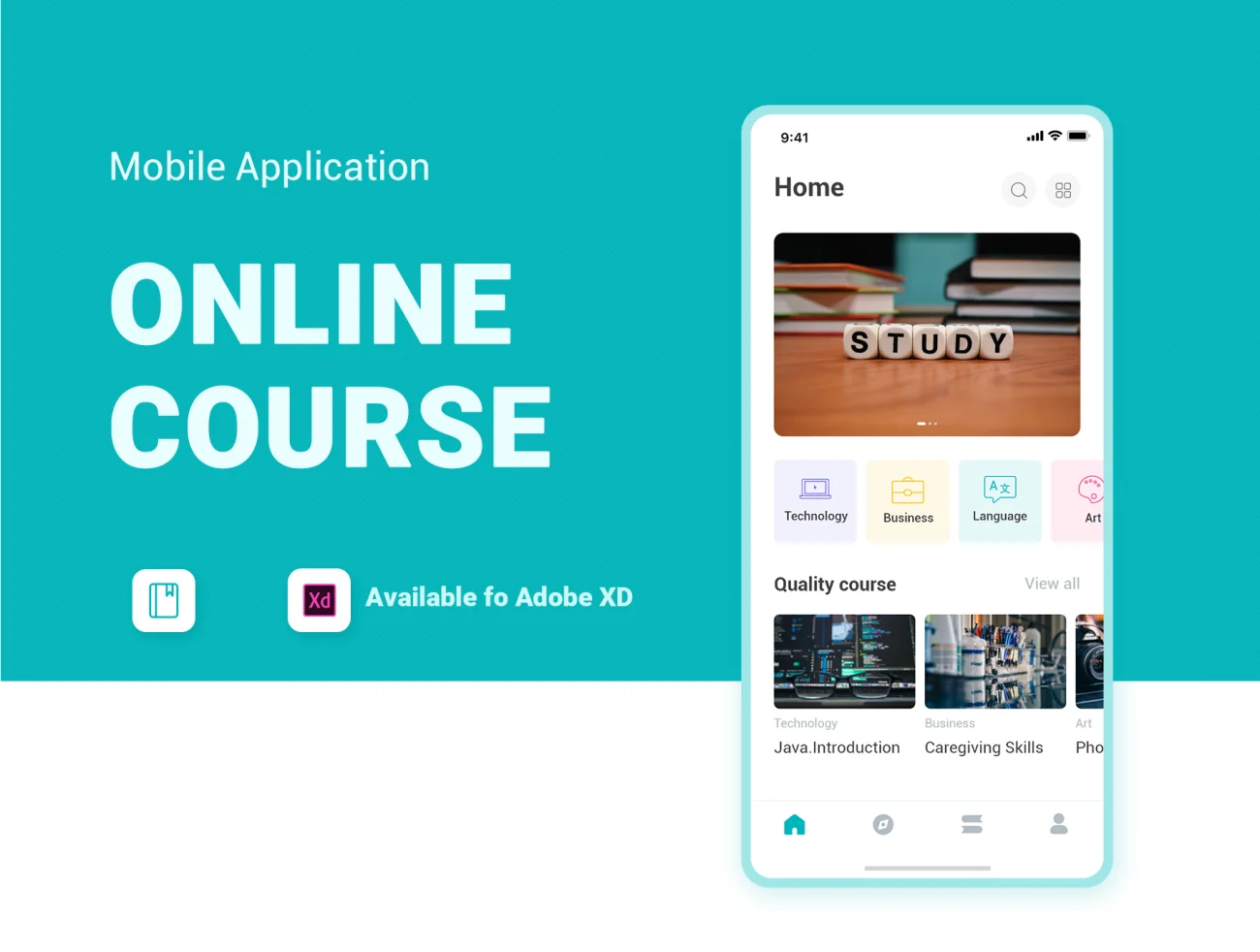 online courses UI Kit 在线课程用户界面设计工具包-UI/UX-到位啦UI