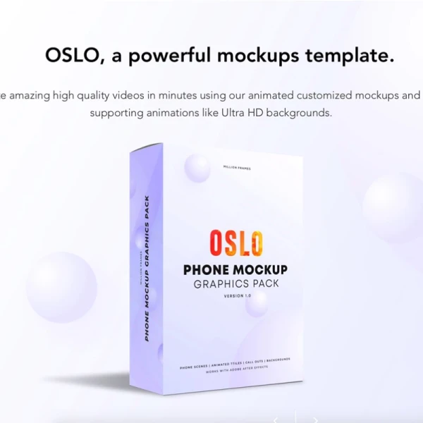 Oslo Phone Mockups Pack 手机模型样机包