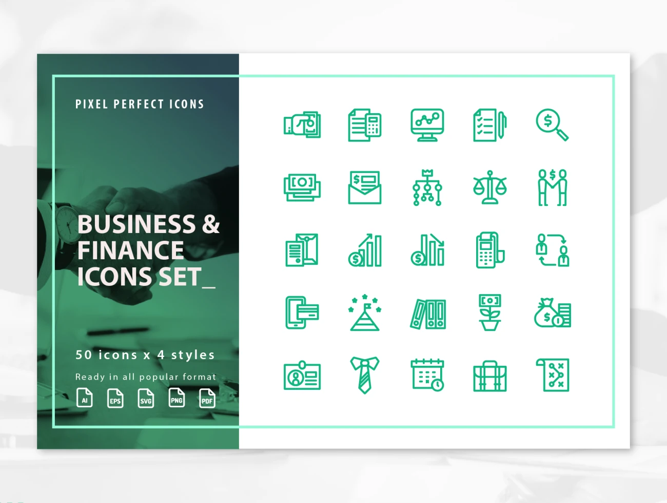 300 Business & Finance Icons 300个商业和金融图标-3D/图标-到位啦UI