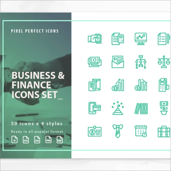 300 Business & Finance Icons 300个商业和金融图标