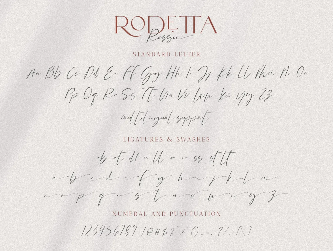Rodetta Rossie Font Duo Logos  优雅古典应为字体-字体-到位啦UI