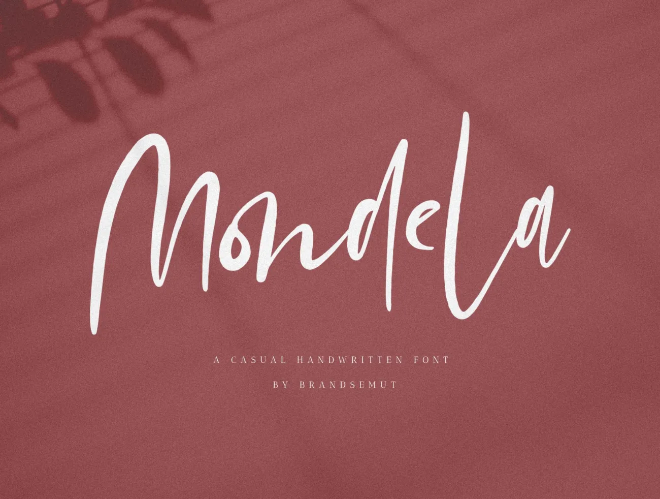 Mondela Casual Handwritten Font 因为自由连笔随性手写字体-UI/UX、字体-到位啦UI