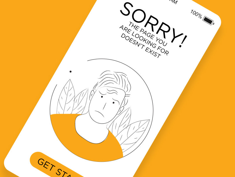 Error 404 Illustrations 错误404状态页插图-UI/UX、人物插画、场景插画、插画、插画风格、概念创意、状态页、线条手绘、职场办公、趣味漫画-到位啦UI