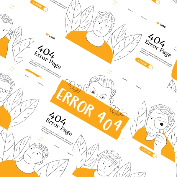 Error 404 Illustrations 错误404状态页插图