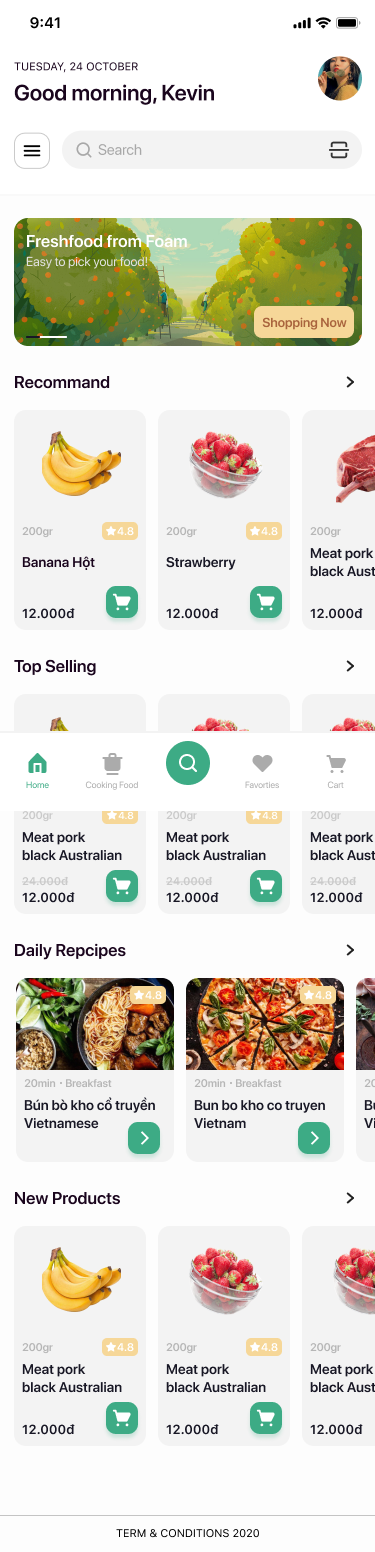 Grocery Apps 水果杂货店应用程序信息页面-UI/UX-到位啦UI