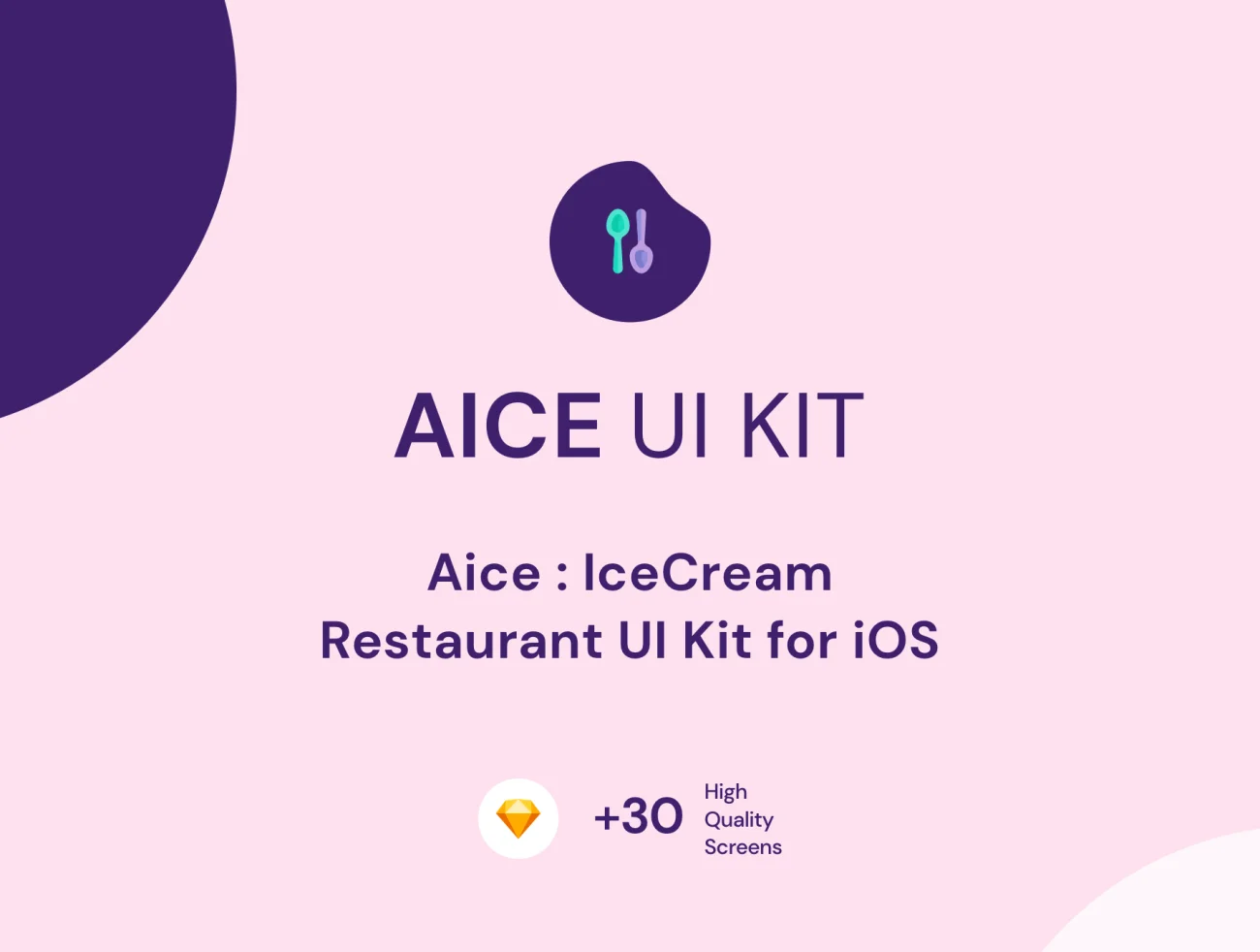 Aice UI Kit  餐厅用户界面套件-UI/UX、ui套件、主页、介绍、付款、列表、卡片式、应用、引导页、支付、注册、登录页、着陆页、社交、网站、网购、预订-到位啦UI