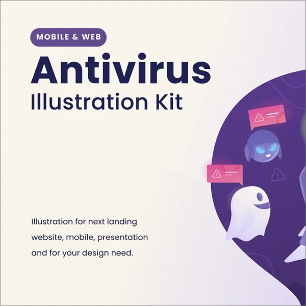 Antivirus Illustration Kit 防病毒插图包
