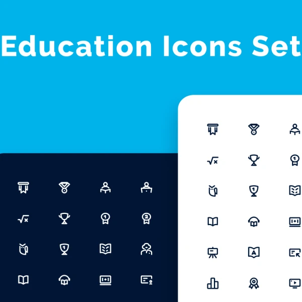 Education Icons Set 教育图标设置