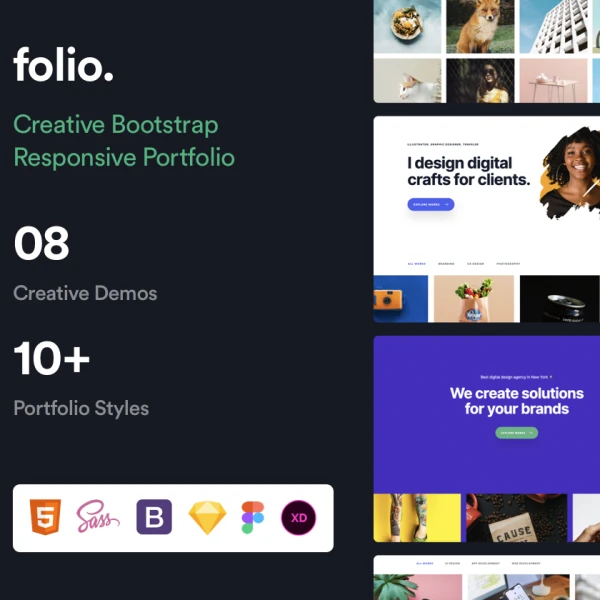 Folio - Creative Portfolio Templates 创意网站模板