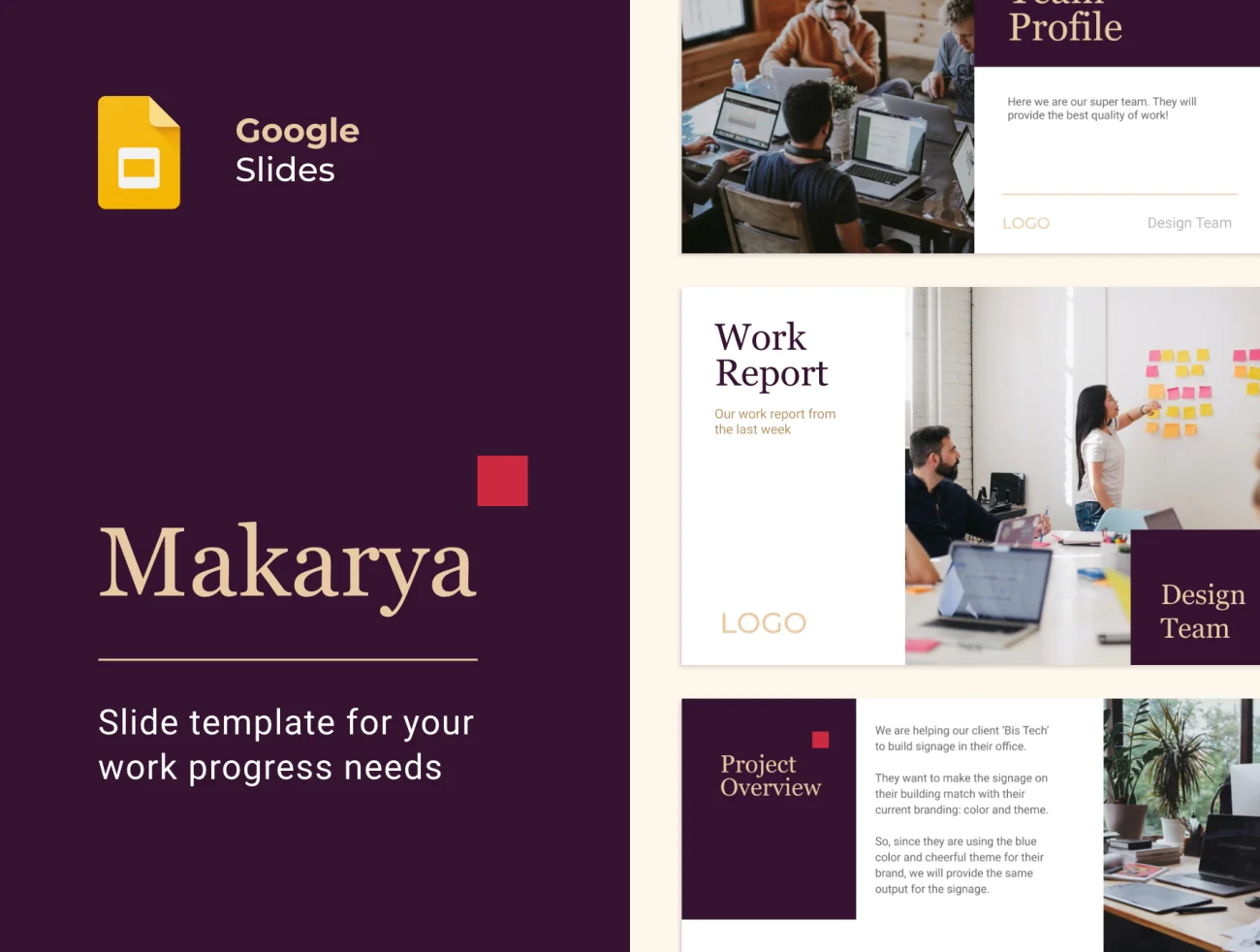 Makarya Slide Template Makarya幻灯片模板-UI/UX、专题页面-到位啦UI