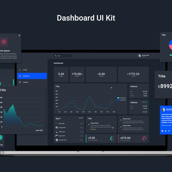 Web Dashboard UI Kit 数据仪表板UI套件
