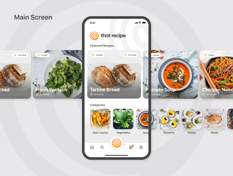 That Recipe 美食食谱app UI设计套件-UI/UX-到位啦UI