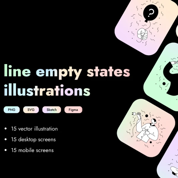 Empty States Illustration 空状态矢量插画