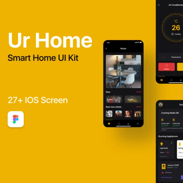 Ur Home - Smart Home UI KIT 智能家居用户界面套件