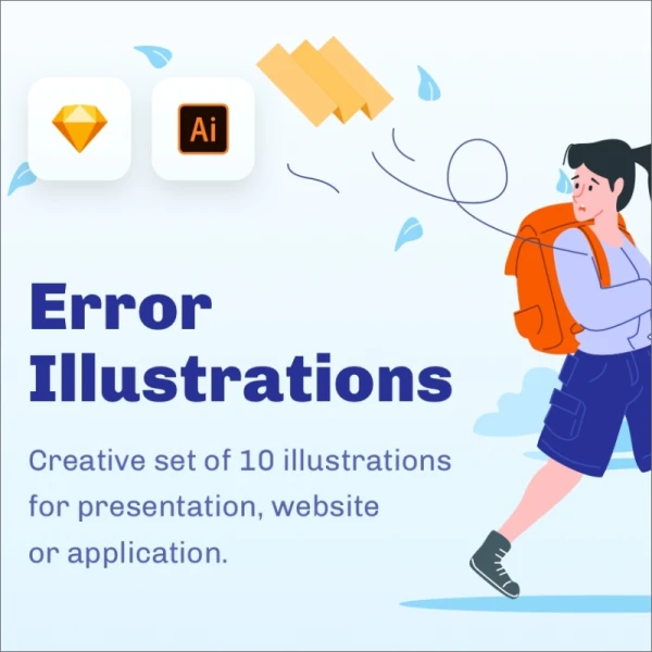 ERROR - Emptystates Illustration Kit 空状态插画合集