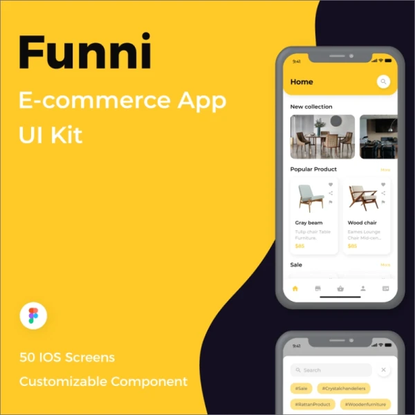 Funni - E-commerce App UI Kit 电子商务应用程序用户界面套件