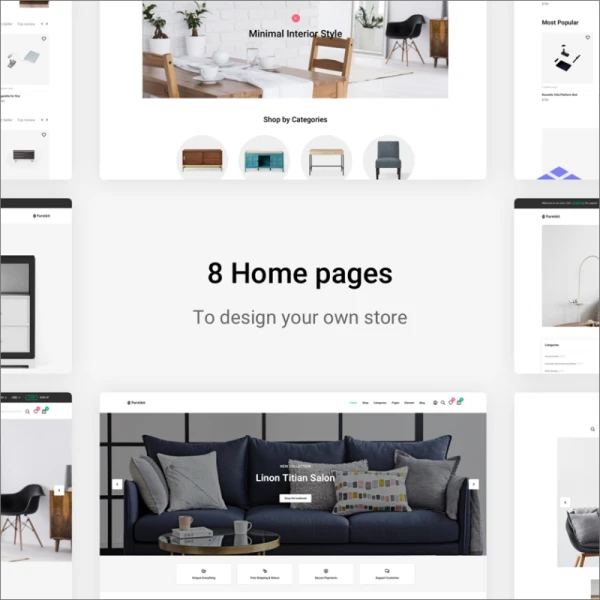 Furnikit-Furniture eCommerce Sketch Template 8款时尚家具电子商务模板