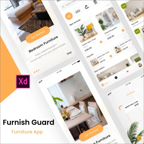 Furnish Guard Furniture App 家居家装app模板设计