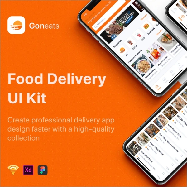 GonEats - Food Delivery UI Kit 点餐外卖食品配送UI套件