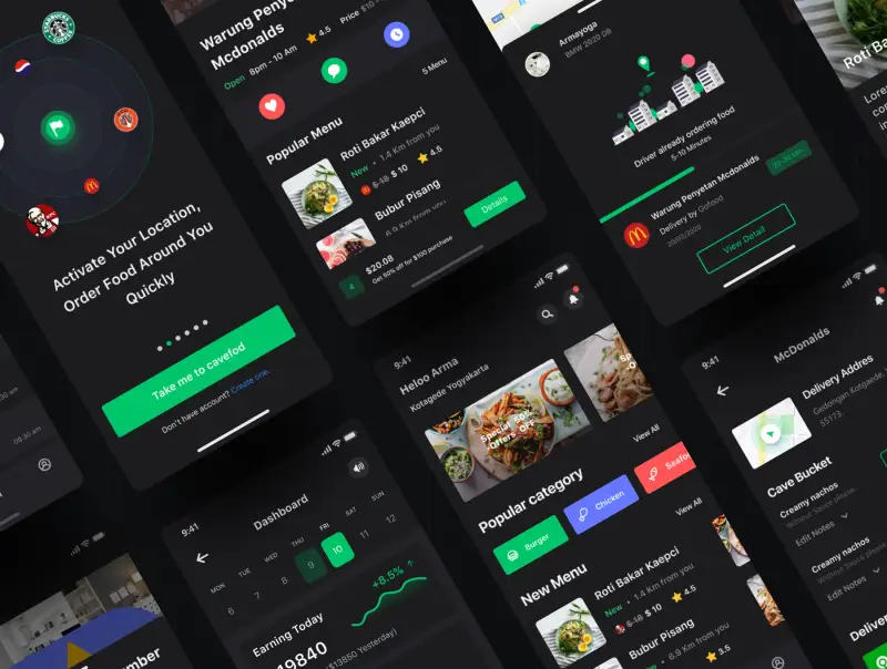 foodcave-v10fix 美食外卖餐饮点餐app-UI/UX-到位啦UI