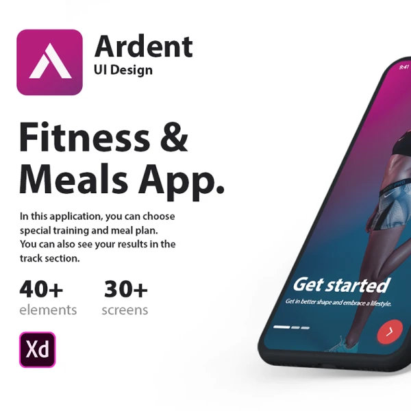 Ardent UI Kit 锻炼健身饮食用户界面套件