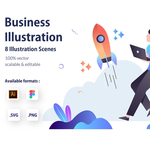 Business Illustration Kit 商业演示矢量插画套件