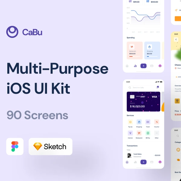 CaBu Multi-Purpose iOS UI Kit 多功能iOS UI套件