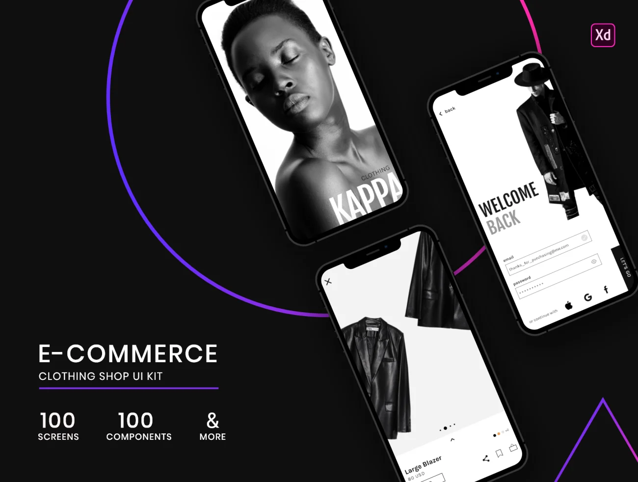 ECommerce (Clothing Shop UI Kit) 电子商务（服装店用户界面套件）-UI/UX-到位啦UI