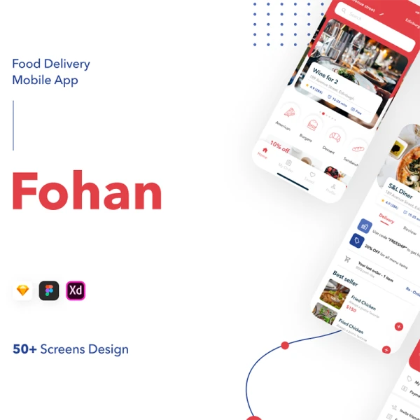 Fohan - Food Delivery Mobile App 食品配送移动应用程序