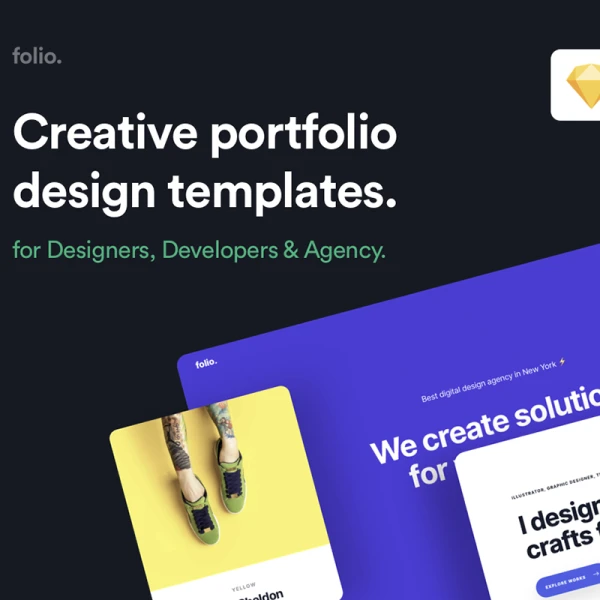 Folio - Portfolio Design Template 设计开发机构公司网站设计模板