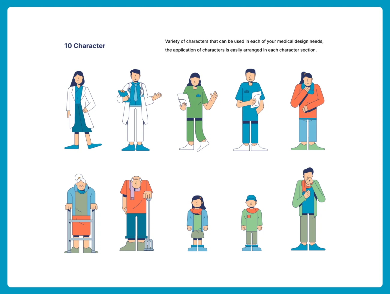 Medical Illustration Sets 医疗医学矢量插图集-UI/UX、人物插画、场景插画、学习生活、插画、教育医疗-到位啦UI