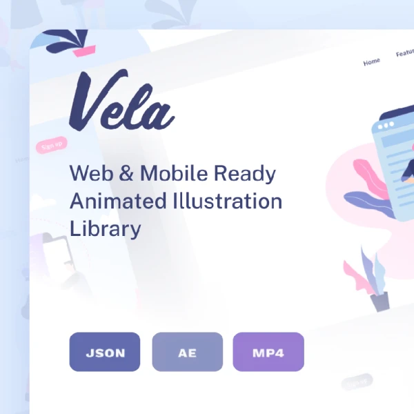 Vela Animated Illustration Library 动画插图库