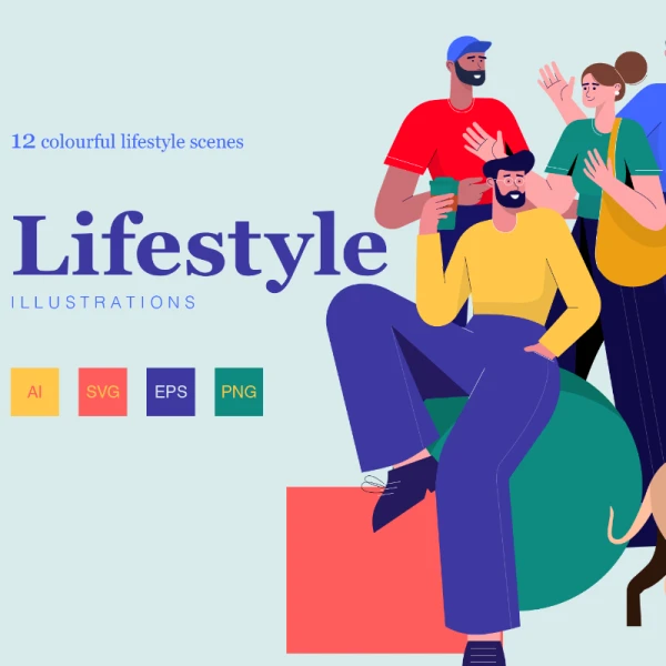 Lifestyle Illustrations 生活方式插图