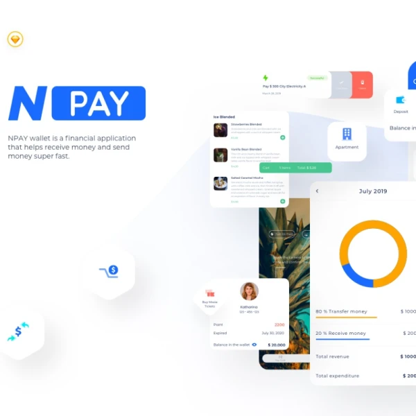 NPAY - Wallet Mobile App 电子支付数字钱包移动应用程序