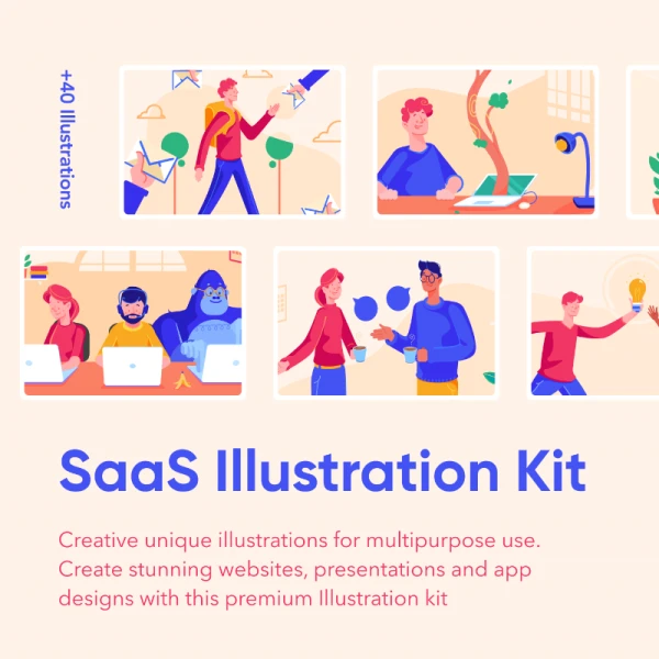 Saas Illustration Kit 矢量插图包