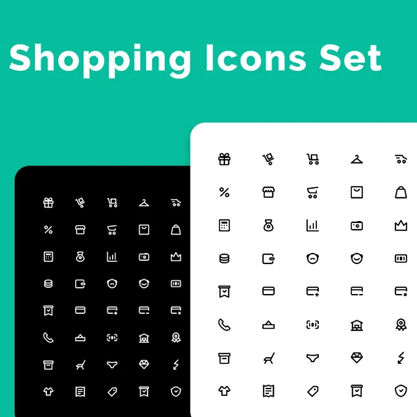 Shopping Icons Set 购物图标集