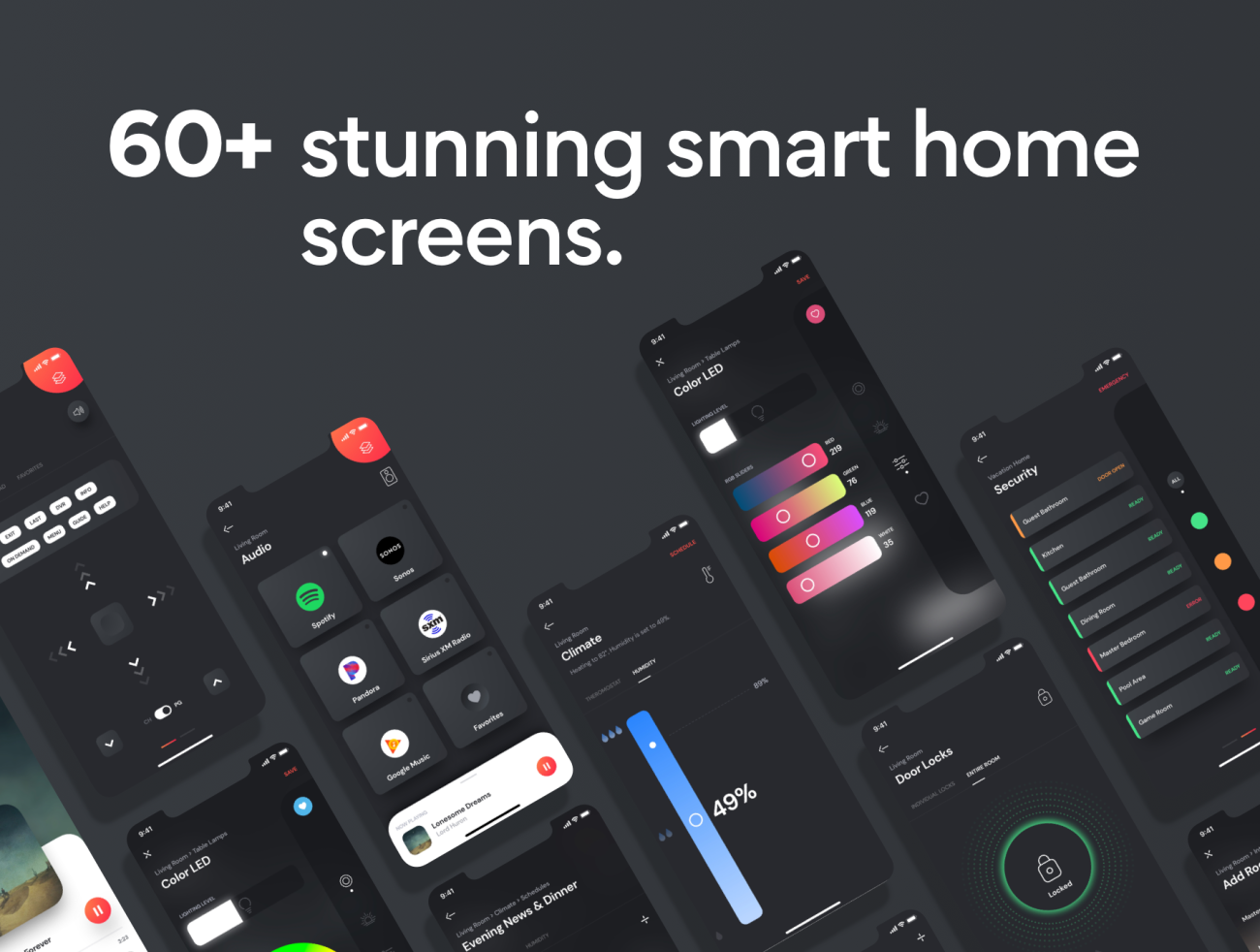 Smart Home Automation UI Kit 智能家居自动化用户界面套件插图1