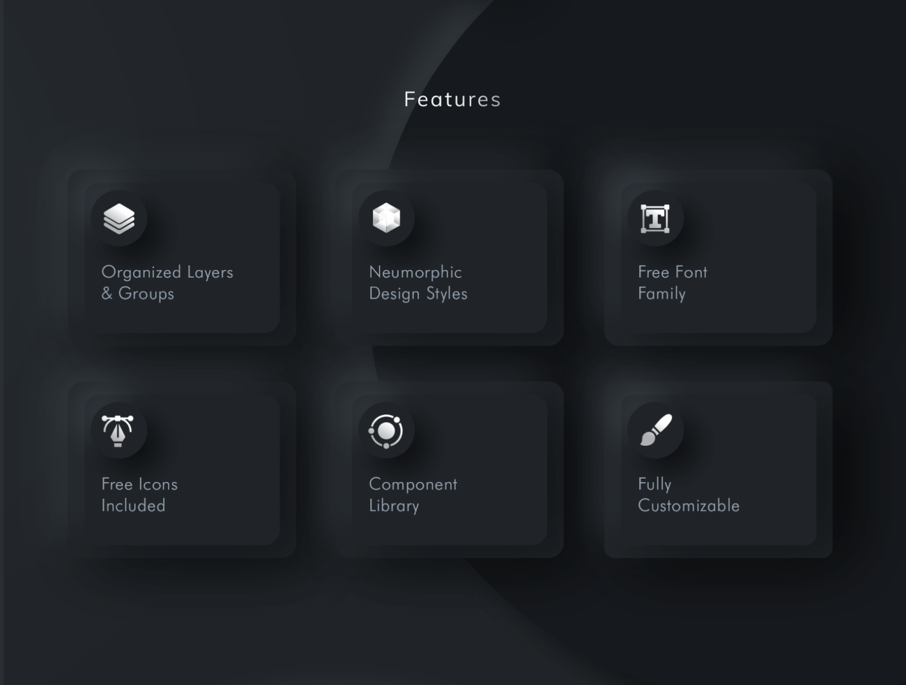 smartcribs-dark-neumorphic-ui-kit 深色新拟物风格用户界面套件插图3