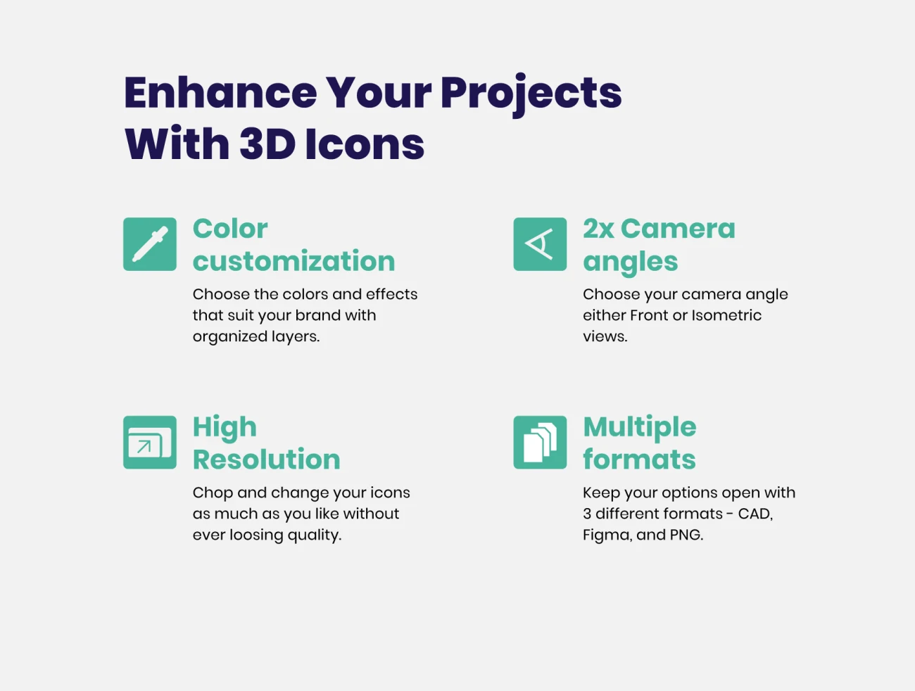 60 3D Web Icons 60个3D多角度图标颜色可自定义插图7