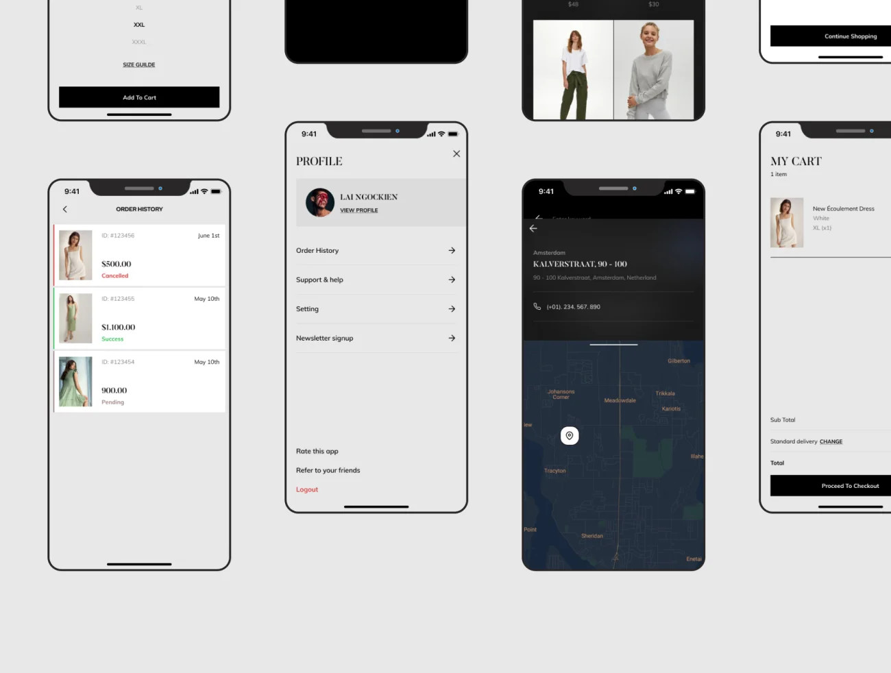 Dossena – fashion mobile application Dossena-时尚网购电商移动应用程序插图3