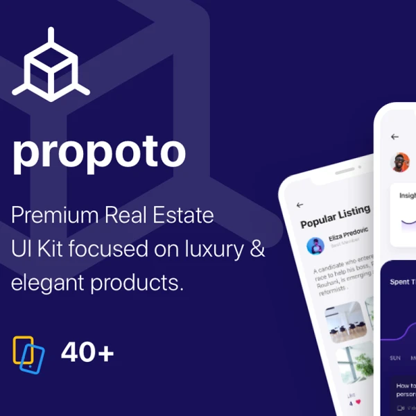 Propoto UI Kit 高端奢侈品房地产UI设计套件